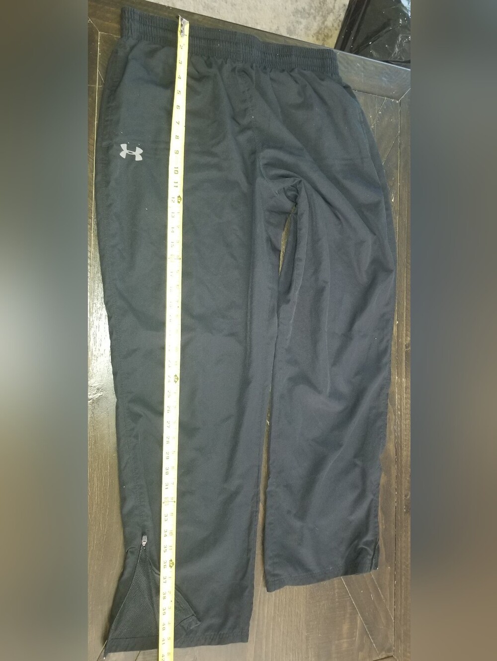 Men's nder Armour Black Loose Heatgear Track Pants Size Large